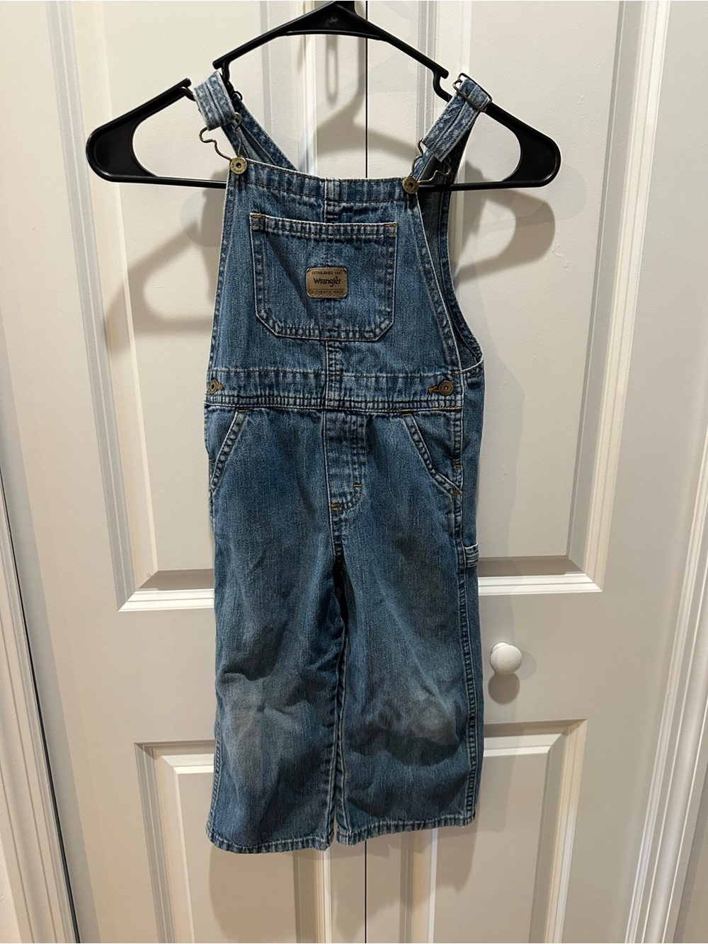 Wrangler Kids 3T 100% Cotton Blue Denim Overalls